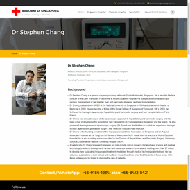 Doctor profile page